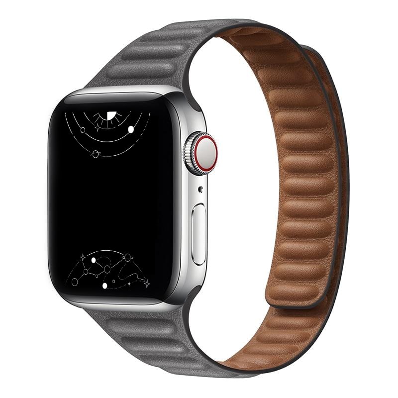 Vistel Slim Leather Link Band