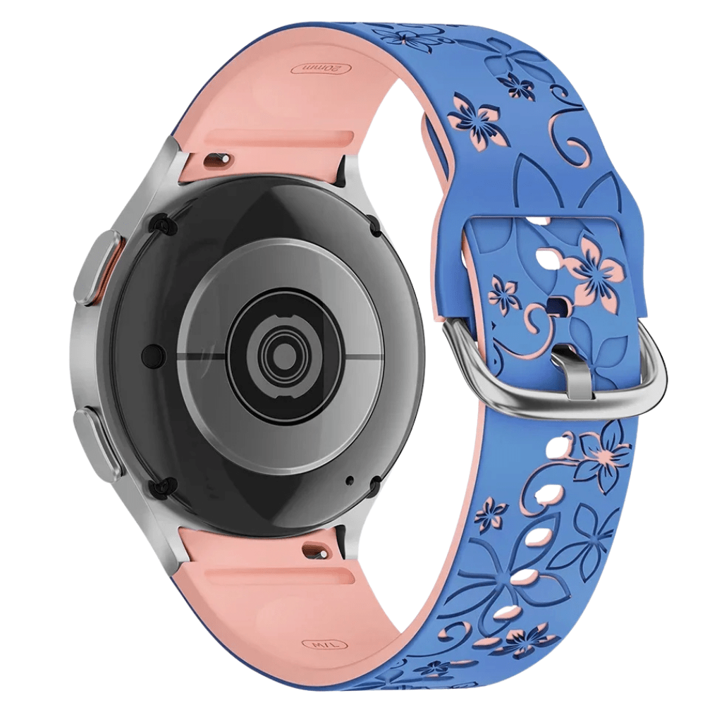 Bene Engraved Floral Silicone Galaxy Band - Astra Straps
