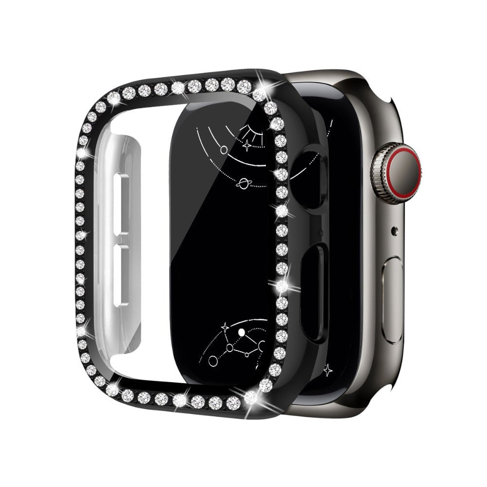 Indigeo Bling Diamond Tempered Glass Case For Apple Watch Series 10