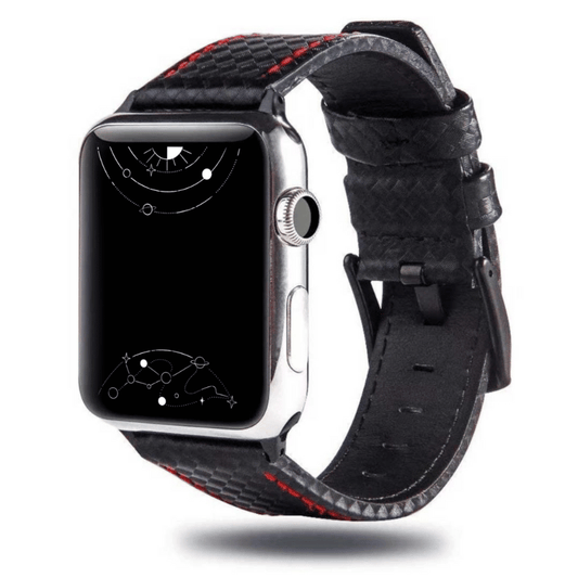 Alis Leather Carbon Fiber Band - Astra Straps